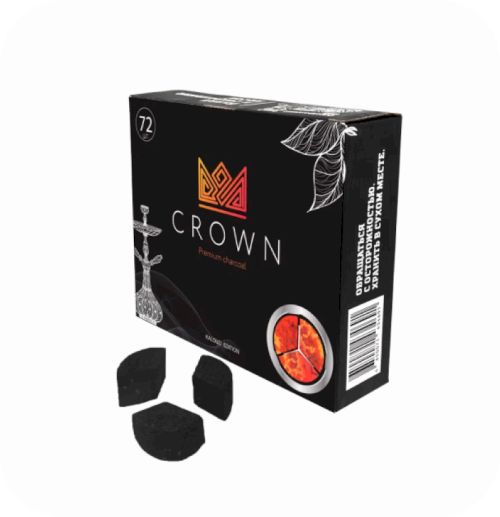 Уголь Crown Kaloud 72шт 25мм